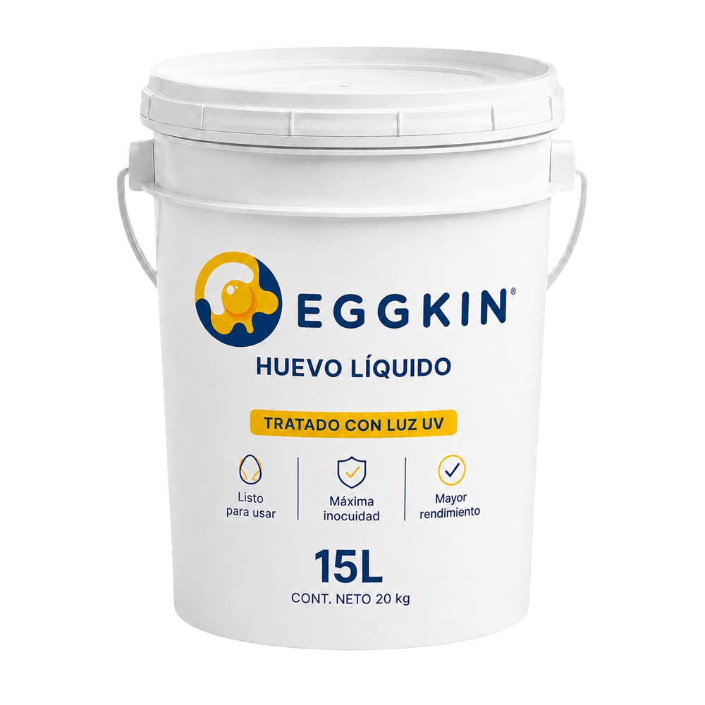 Cubeta de huevo líquido EGGKIN® lista para entrega